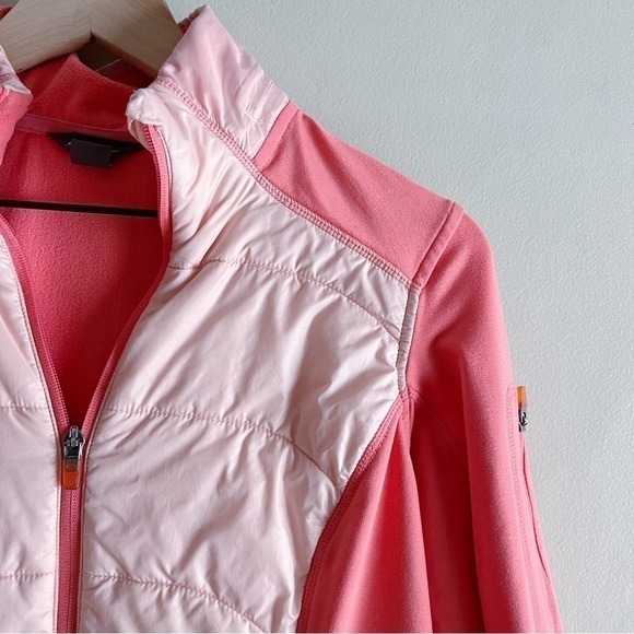 Eddie Bauer Pink Hooded Zip Up Hybrid Jacket, Active‎ Wear, Size Medium - Picture 4 of 12